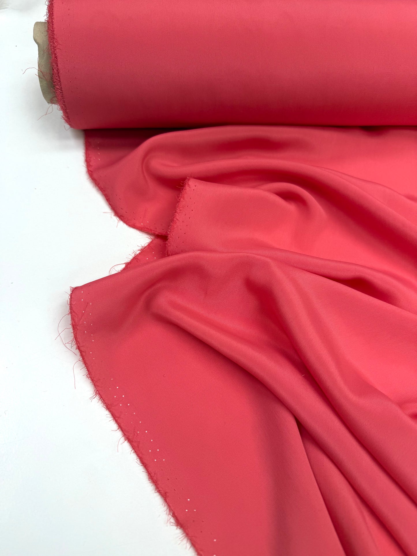 Crepe accetaat zijden koraal roze