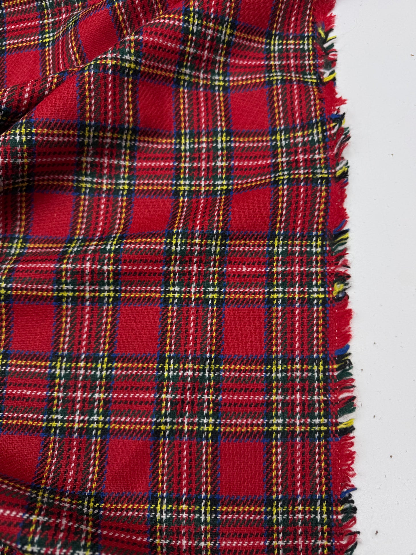 Wollen ruit rood classic