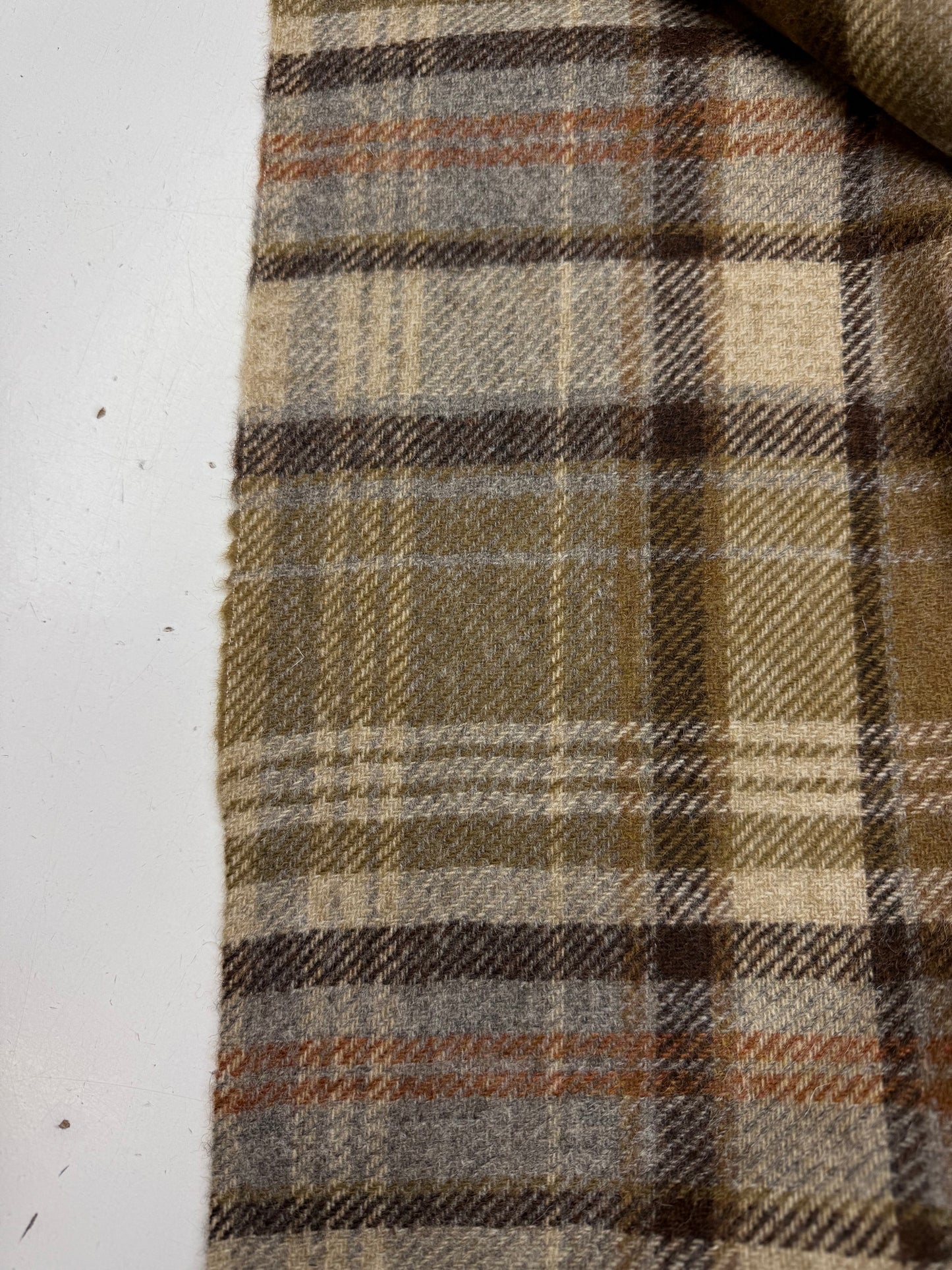 Wollen ruit oker beige bruin paars 4. grijs