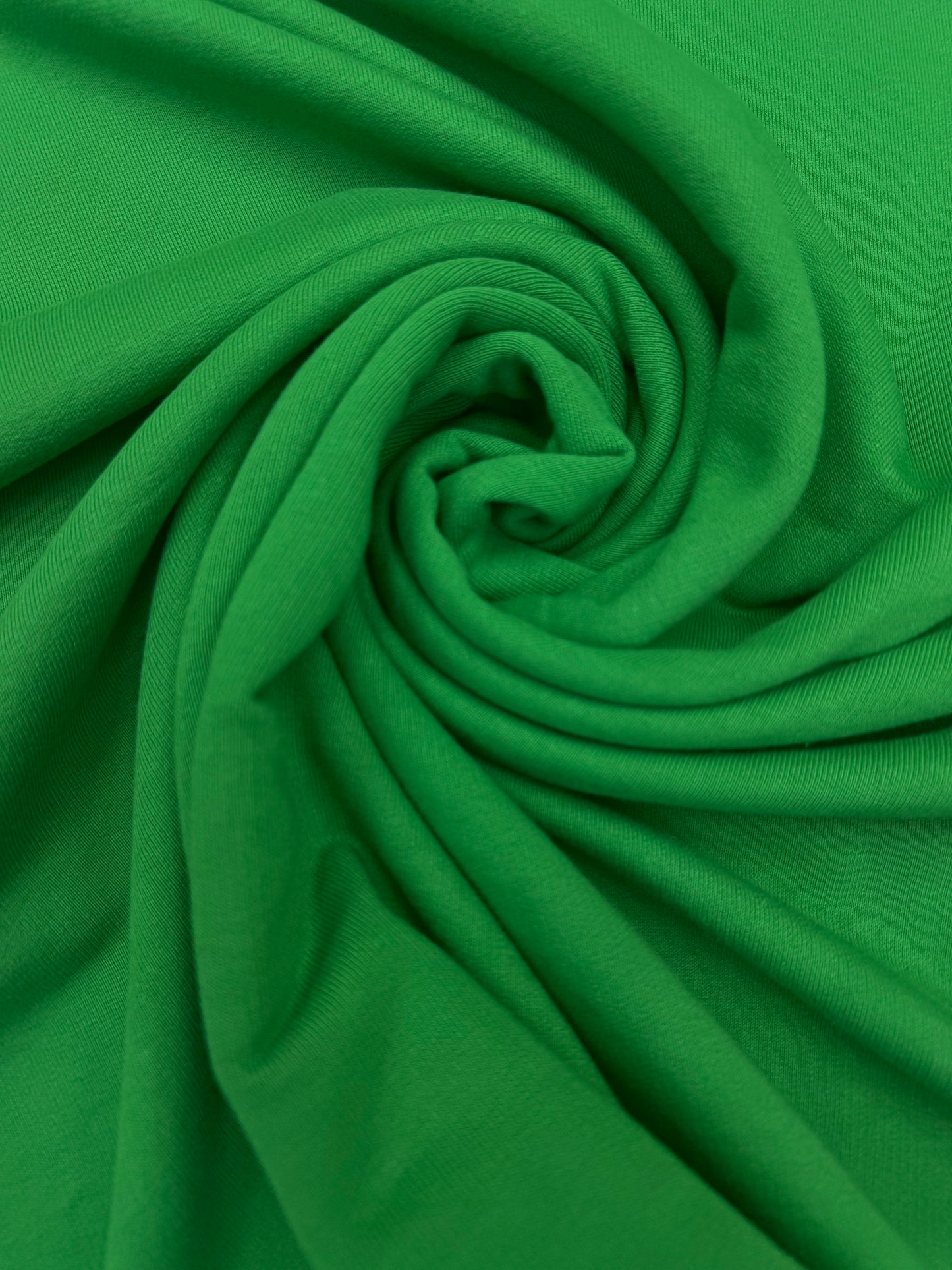 French Terry bio katoen helder groen