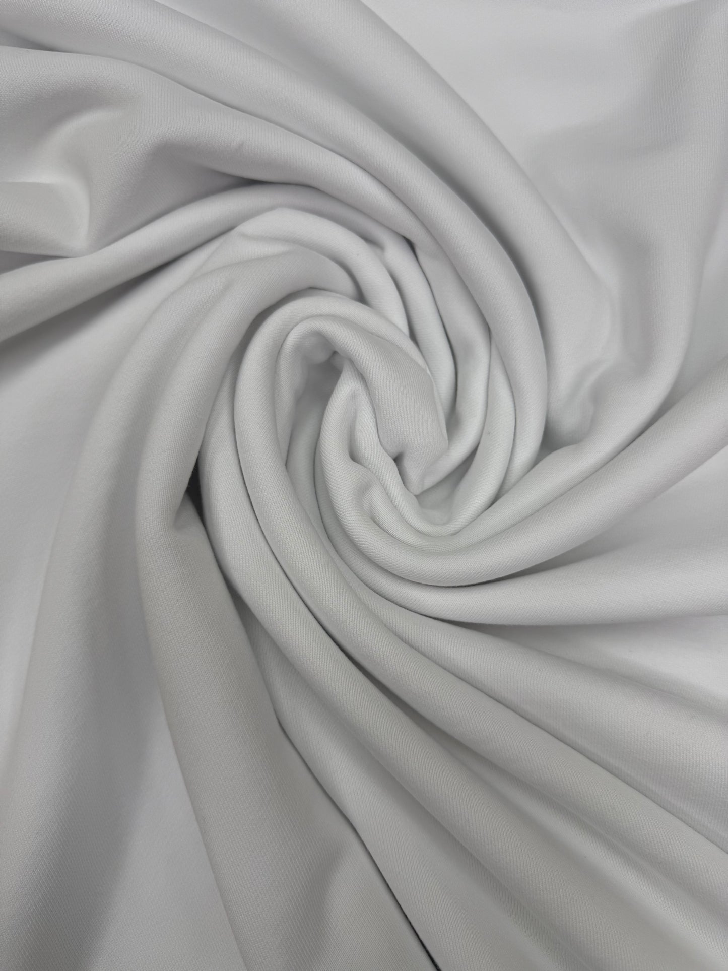 French Terry bio katoen wit.