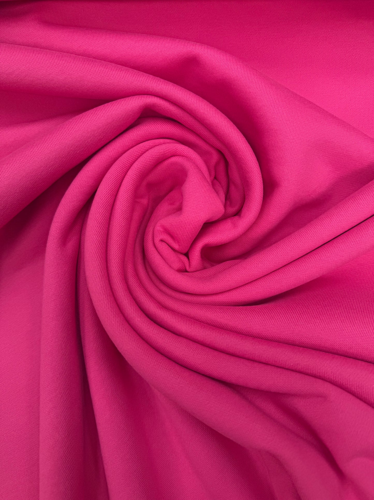 French Terry bio katoen hot pink