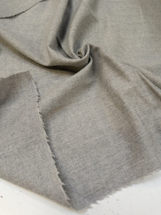 Wool fabric medium thickness color: light gray melange WD18