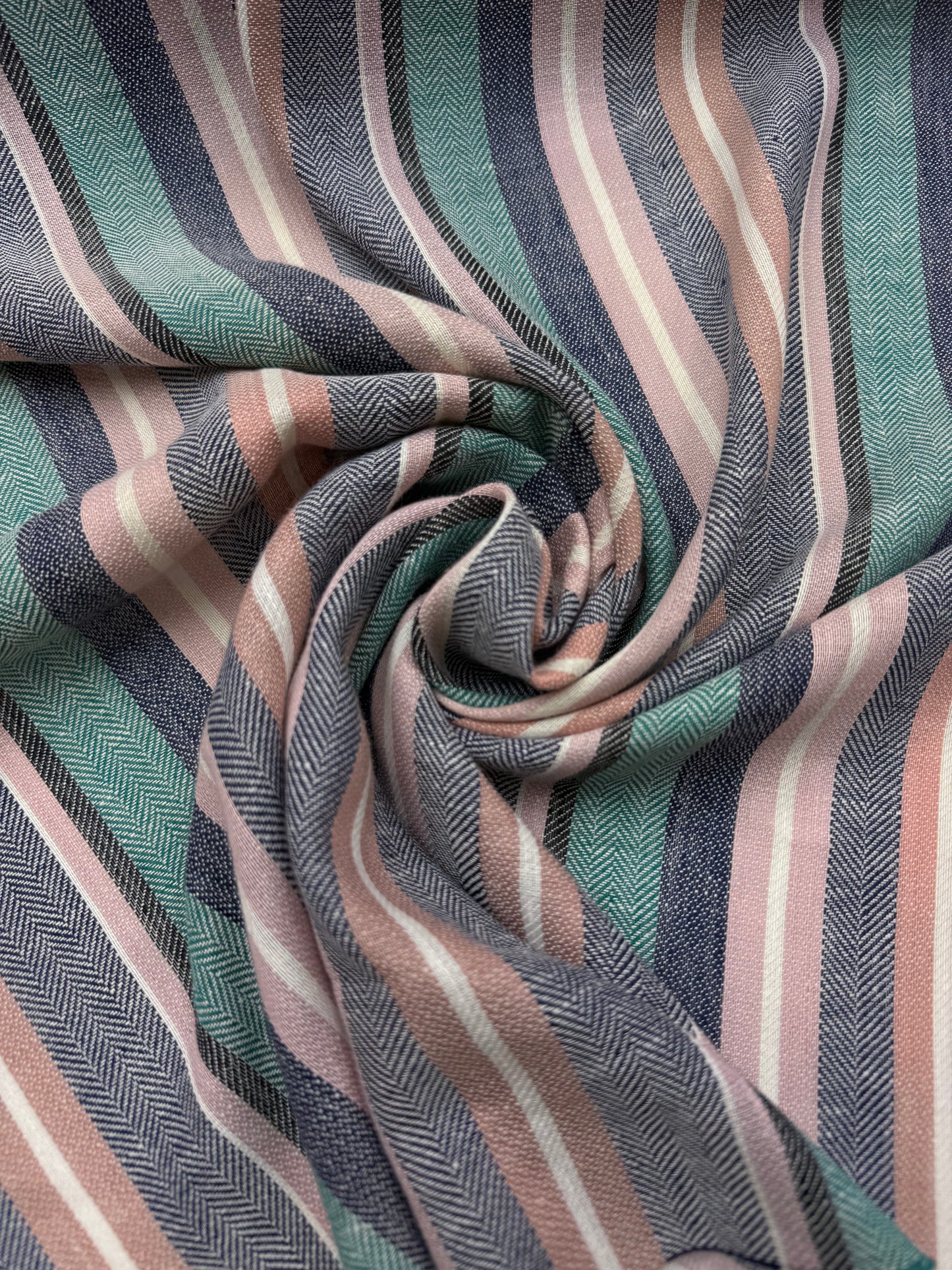 Katoen linnen streep jacquard geweven