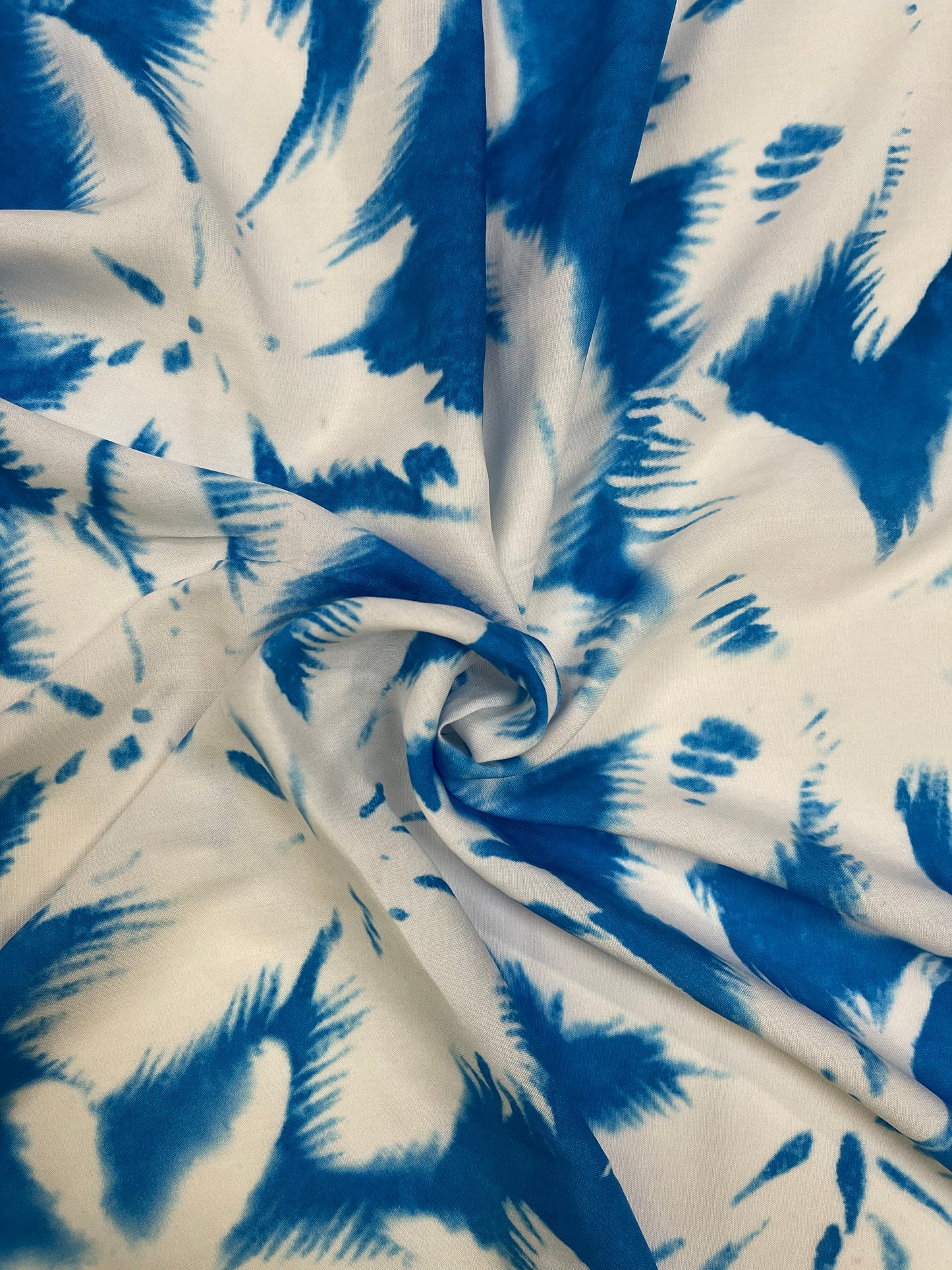 SS2024 viscose satijn binding palm tree