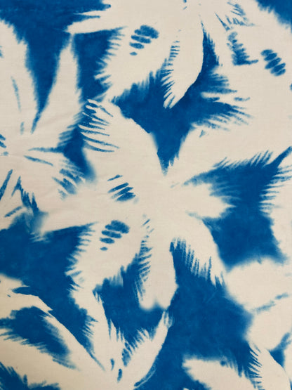 SS2024 viscose satijn binding palm tree