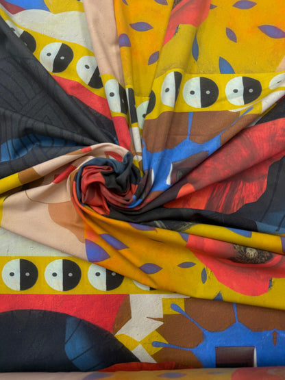 Exclusief dessin travel italy panel mural face 50 cm