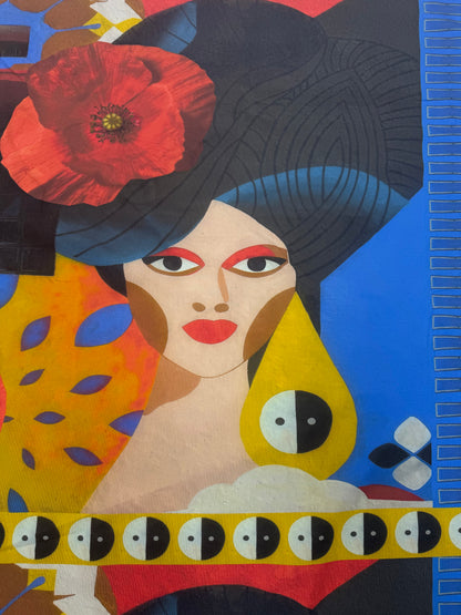 Exclusief dessin travel italy panel mural face 50 cm