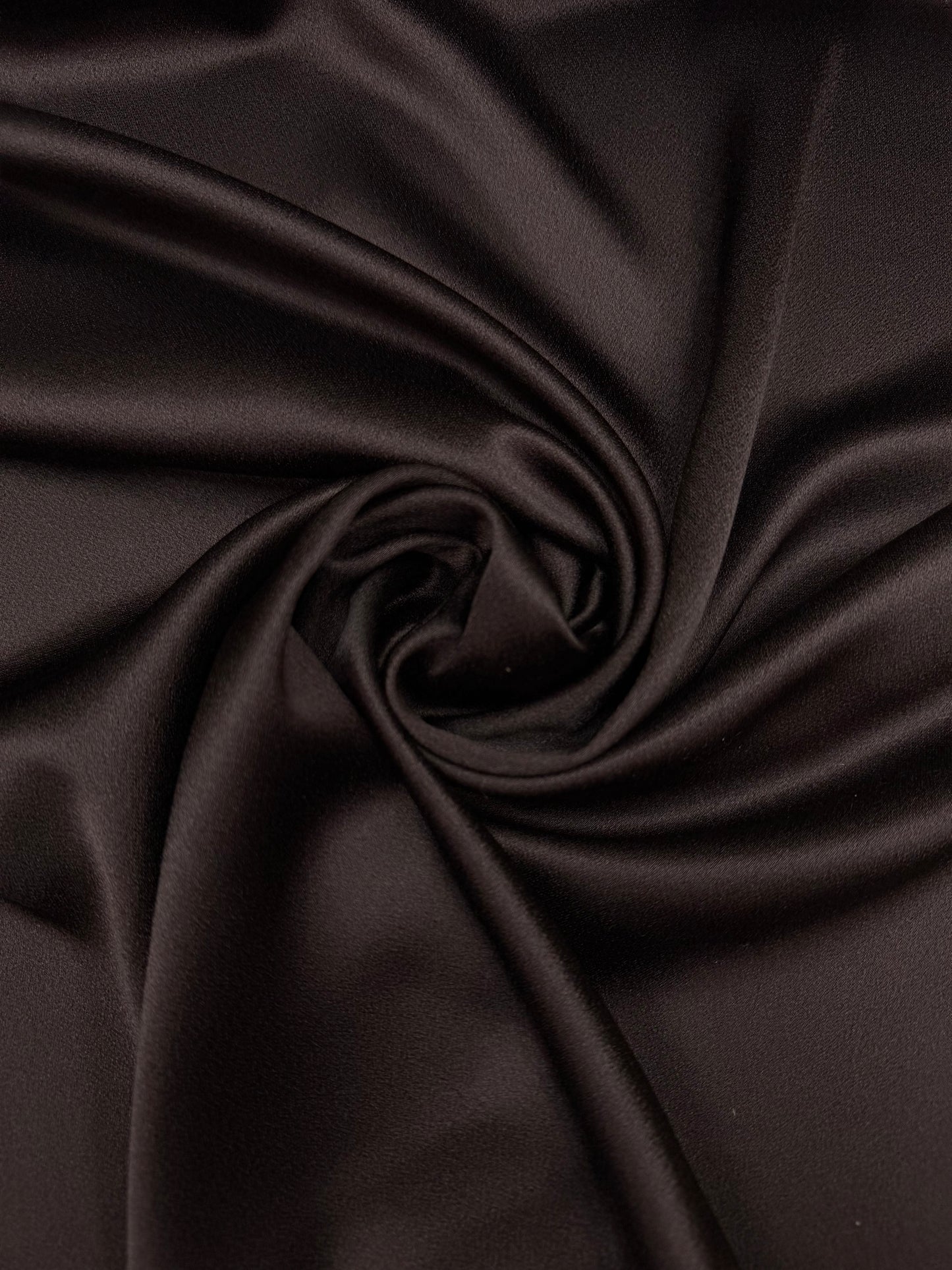 Crepe satijn Cady chocolade bruin