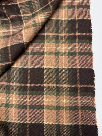 Wollen ruit oker roze groen bruin 1..