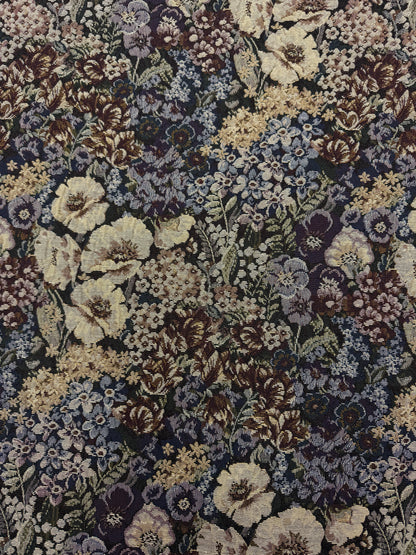 Jacquard floral gobelin mechanical stretch
