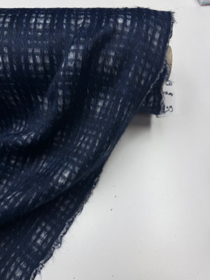 Wol mix furry ruit blauw