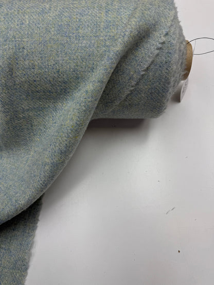 Wol Harris tweed blauw beige.