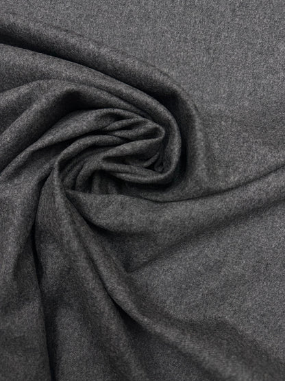 Wol  pantalon dikte flanel antraciet