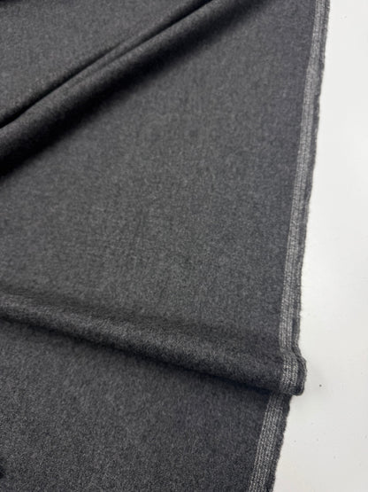 Wol  pantalon dikte flanel antraciet