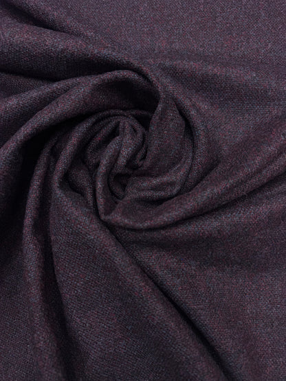 Wol  pantalon dikte gemêleerd paars blauw