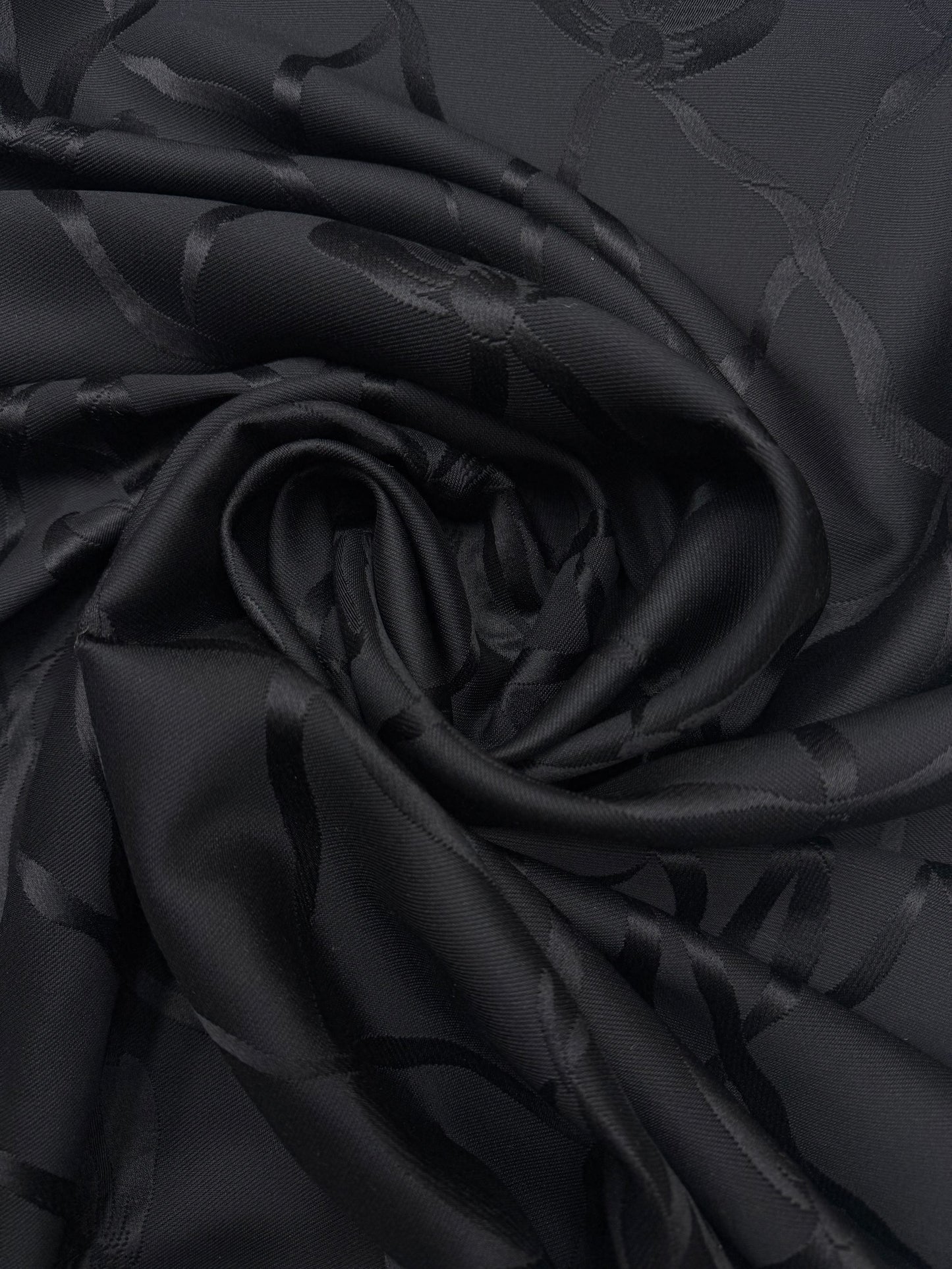 Wol jacquard strikken zwart