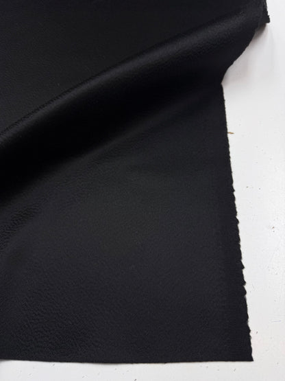 Cashmere wol mantel zwart