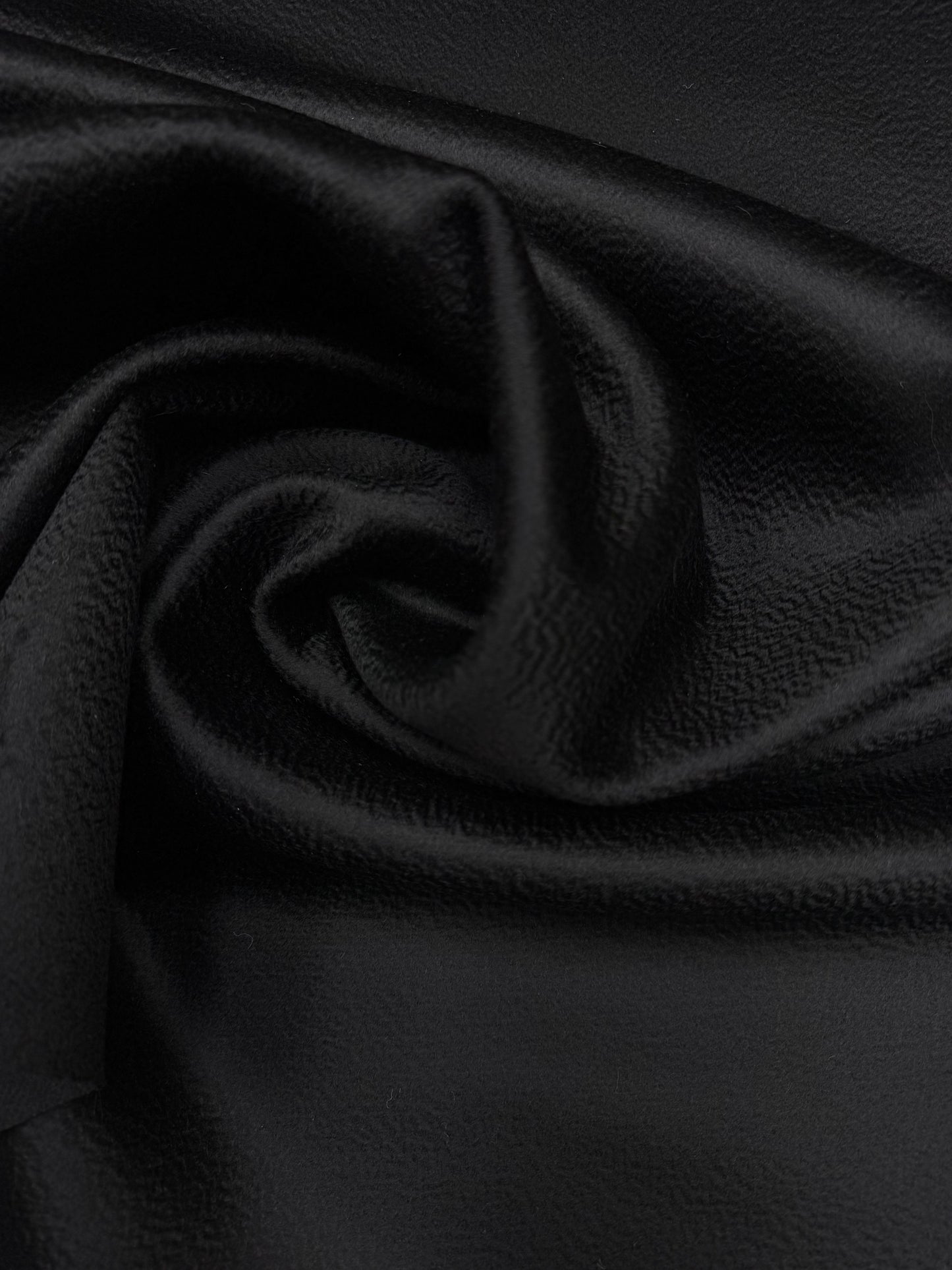 Cashmere wol mantel zwart