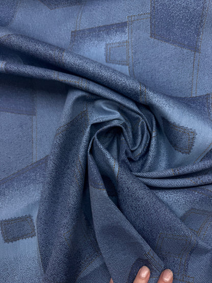 Denim print abstract.