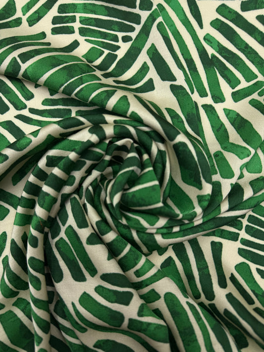 Viscose satijn abstract leaf.