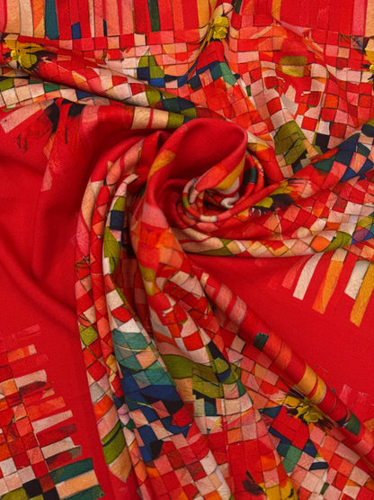 Exclusief dessin punta roze koraal matje