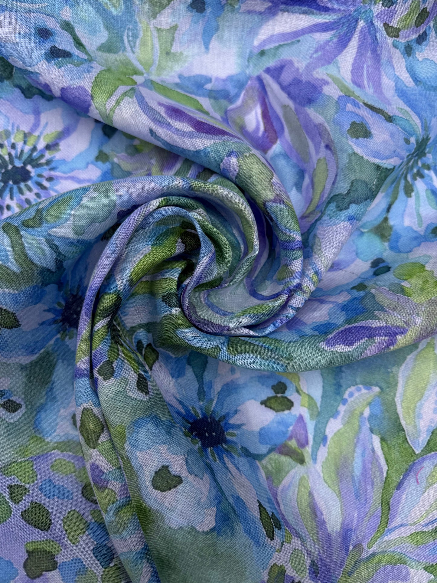 SS2026 Linnen exclusieve print waterverf pastel floral