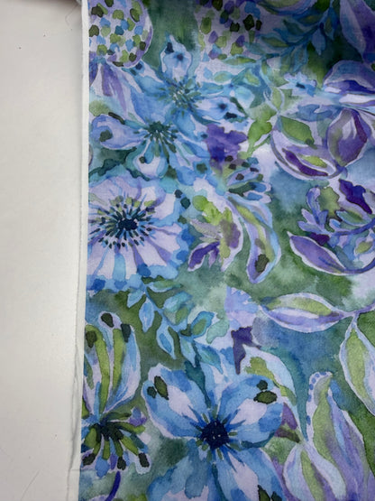 SS2026 Linnen exclusieve print waterverf pastel floral