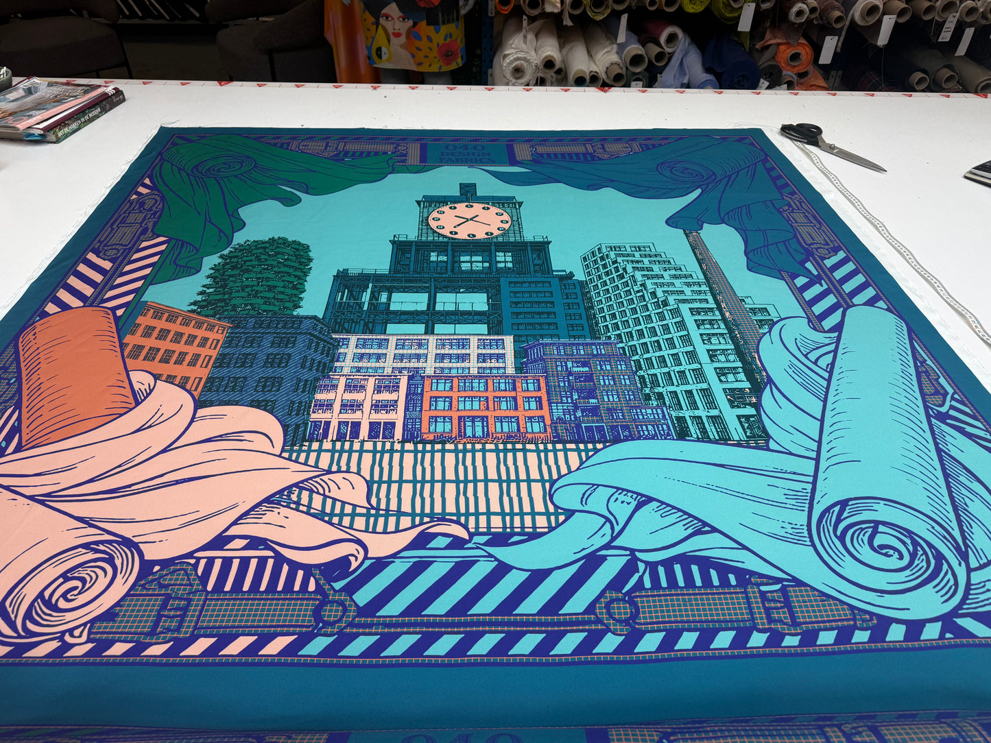 SS2026 zijden twill 040 design fabrics sjaal