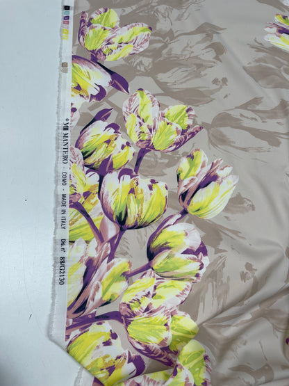 Paneel KM tulip soft yellow beige purple