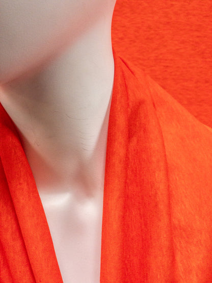 Linen jersey orange red