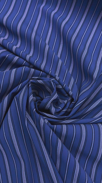 Striped travel eurojersey kobalt blue