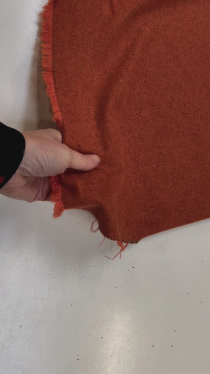 Wool fabric medium thickness color: Orange WD13
