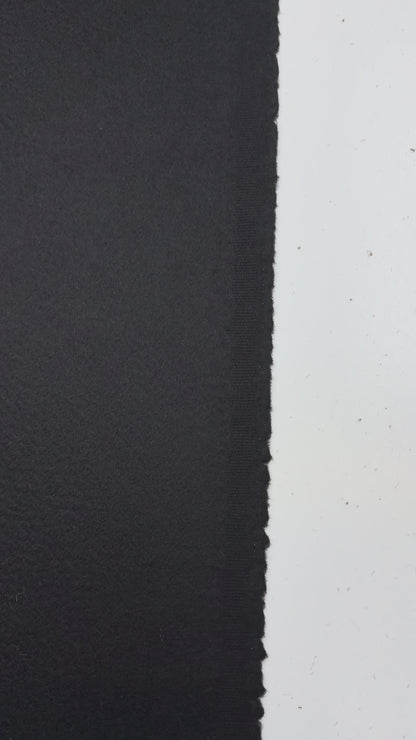 Cashmere wol mantel zwart