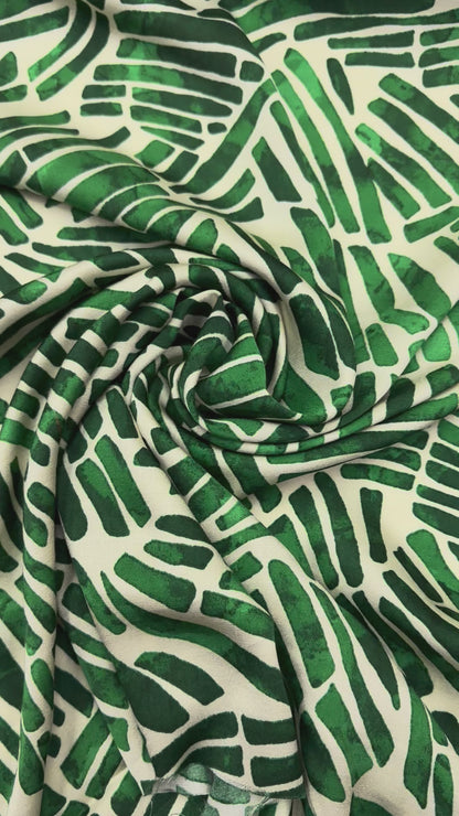 Viscose satijn abstract leaf.