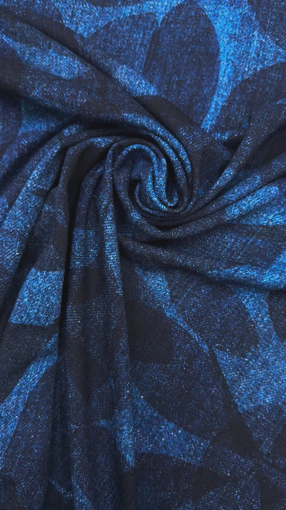 Exclusief dessin punta denim floral