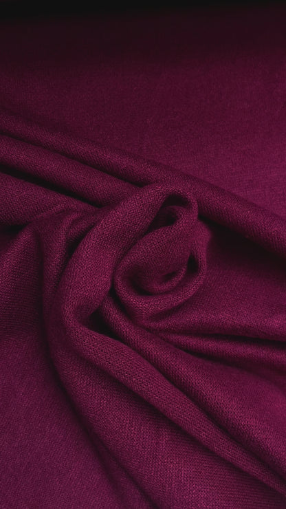 A/W 2024/2025 Breisel viscose blend medium dikte kleur aubergine wijn rood