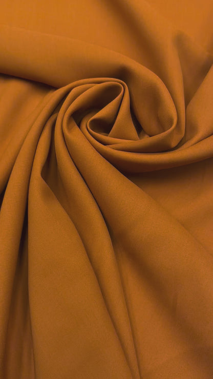 Wol  pantalon dikte platbinding roest oranje