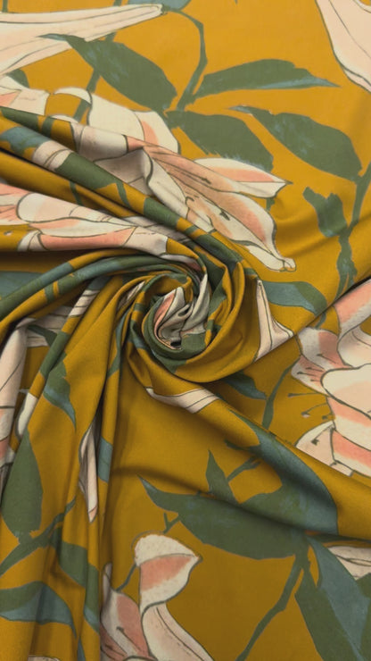 Exclusief dessin travel Italy orange floral