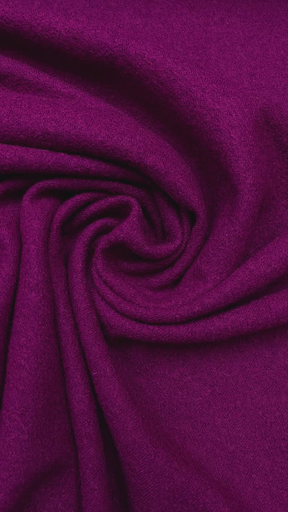 Gekookte wol / viscose cerise