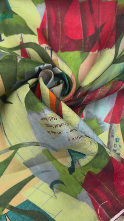 SS2026 Linnen exclusieve print organisch grafisch.