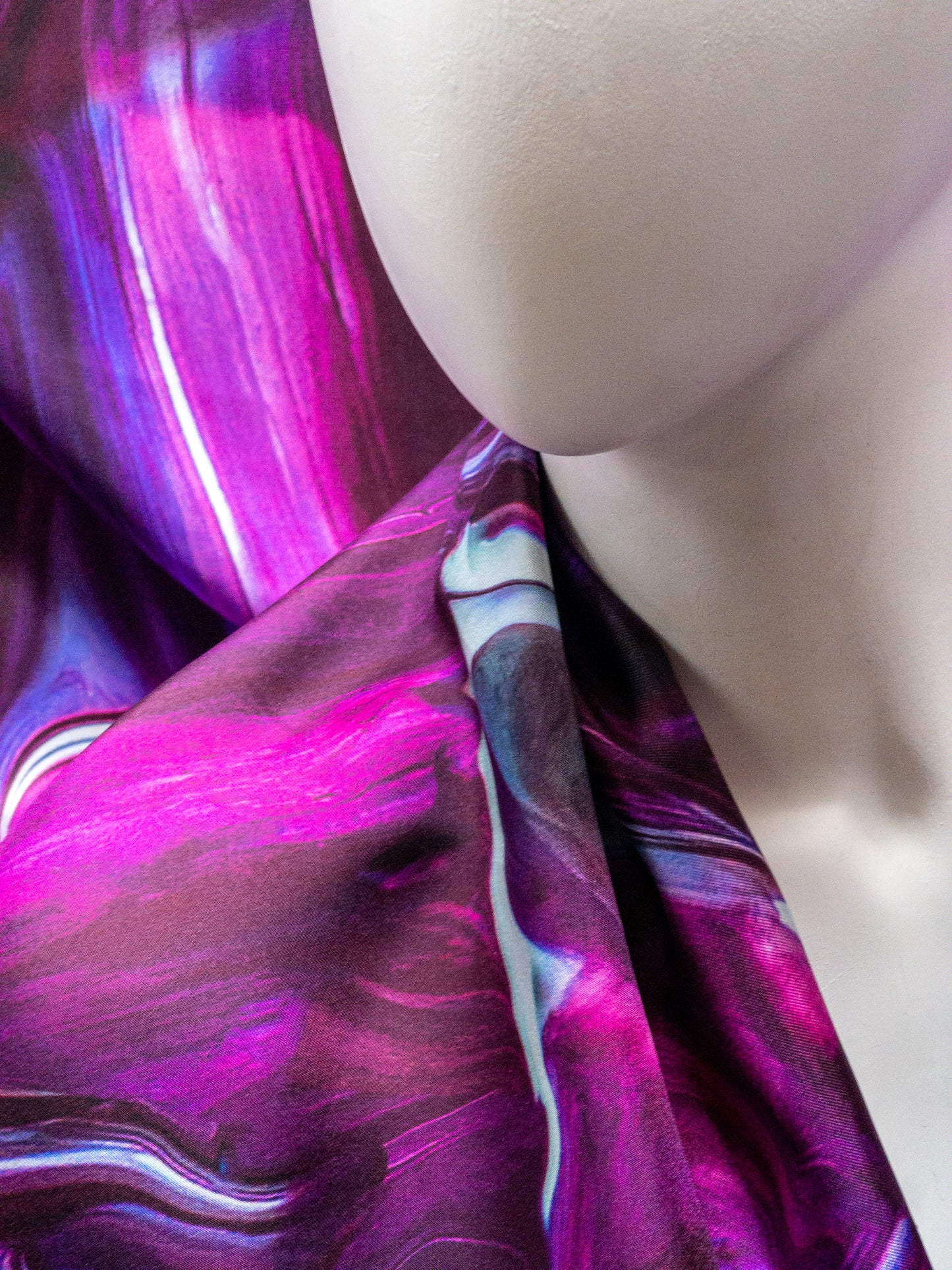 Silk twill purple swirl