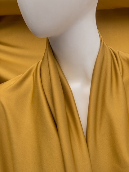 Silk jersey gold yellow